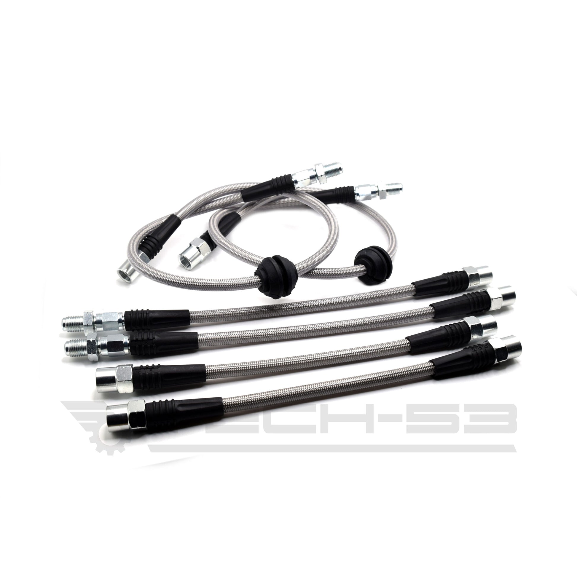 BMW E8X/E9X (NON-M) FRONT/REAR Stainless Steel Complete 4 Brake Line Kit - DOT Compliant