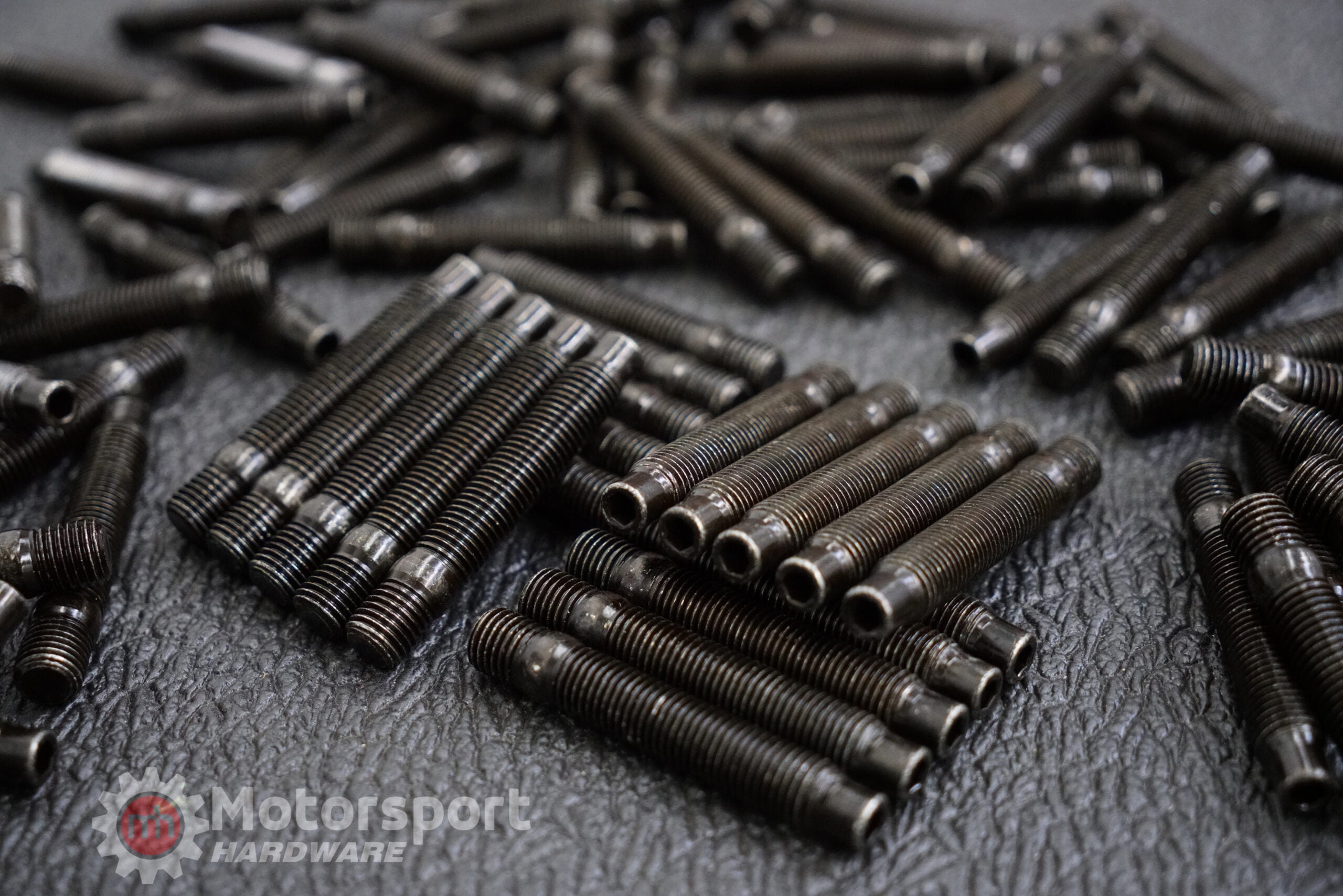 Motorsport Hardware - 86mm Black Race Stud Kit 12×1.5