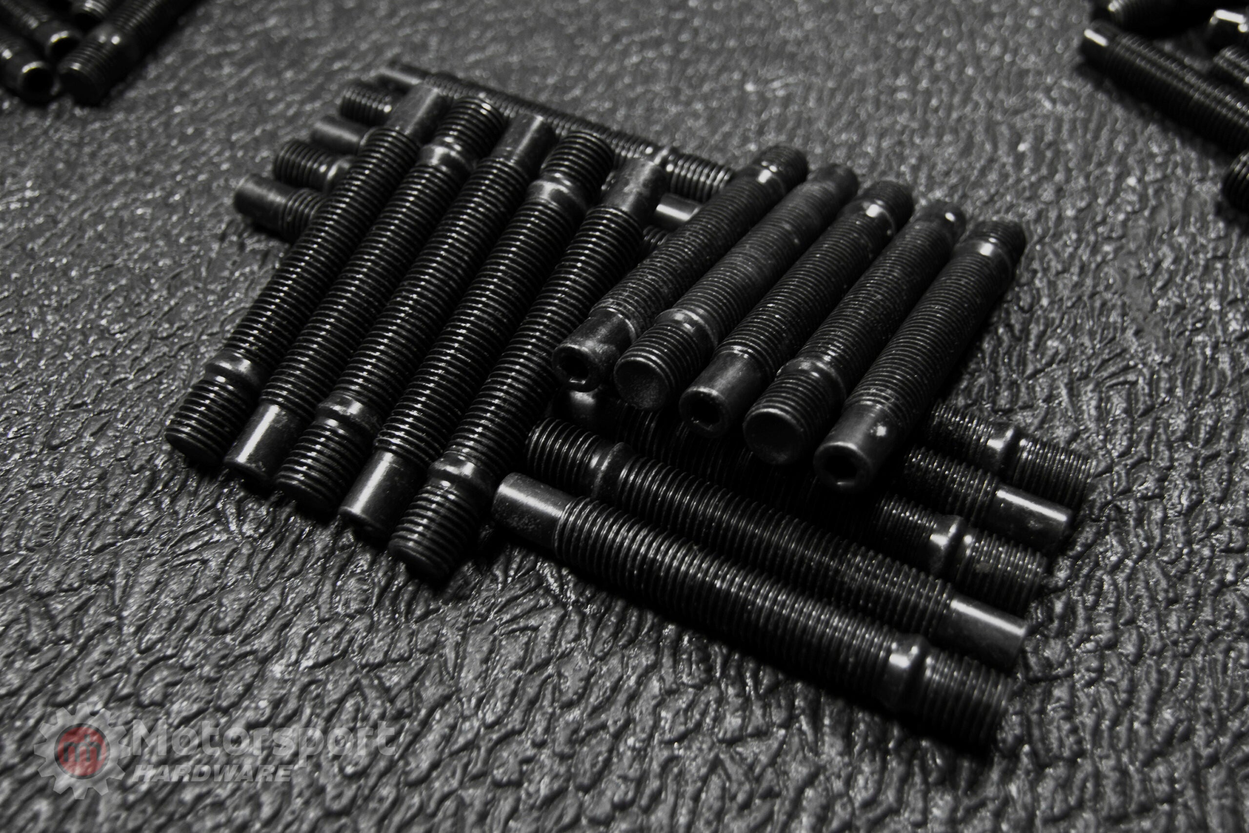 Motorsport Hardware - 90mm Black Race Stud Kit 12×1.5
