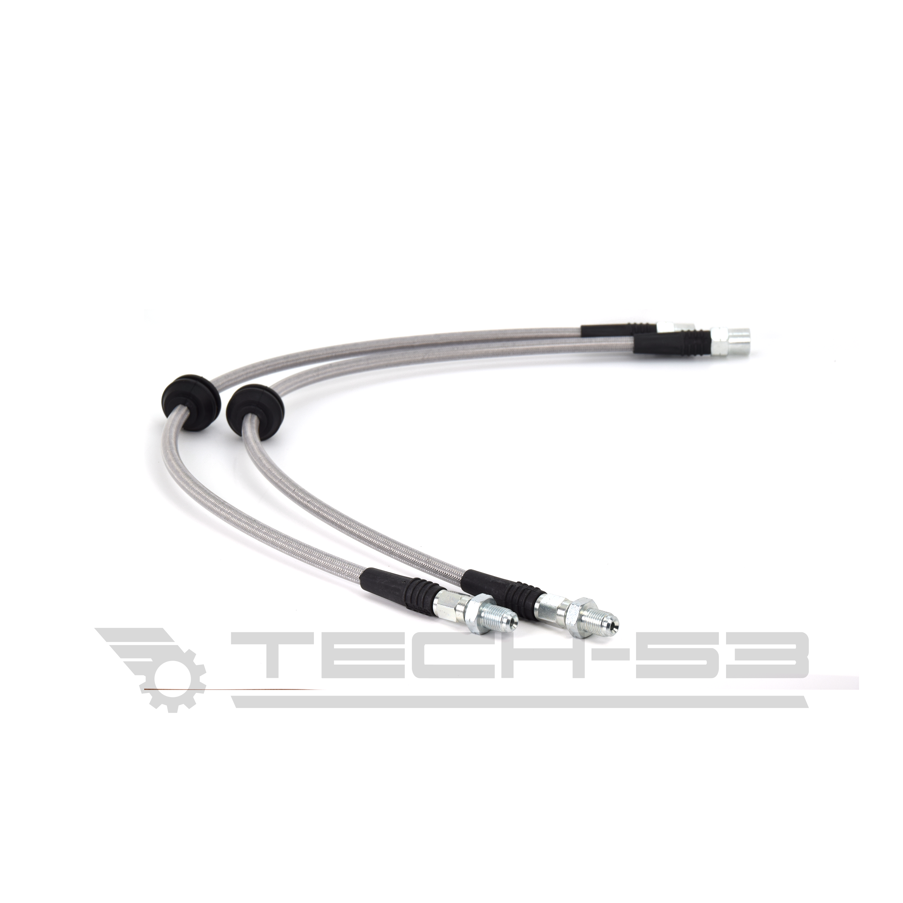 BMW E82/E9X (NON-M) FRONT Stainless Steel Brake Line PAIR - DOT Compliant