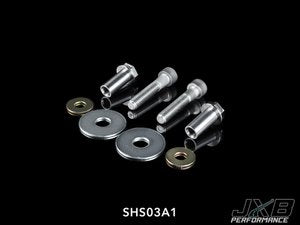 Driveshaft Carrier Spare Hardware Set - 2x M8x1.25 (UNI05B3) Stud Adapters and 2x M8 Clamping Bolts