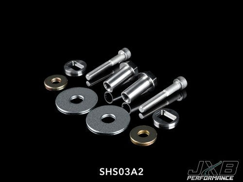 Driveshaft Carrier Spare Hardware Set - 2x M8x1.25 (UNI05B3) Stud Adapters and 2x M6 Clamping Bolts and BMW10W0