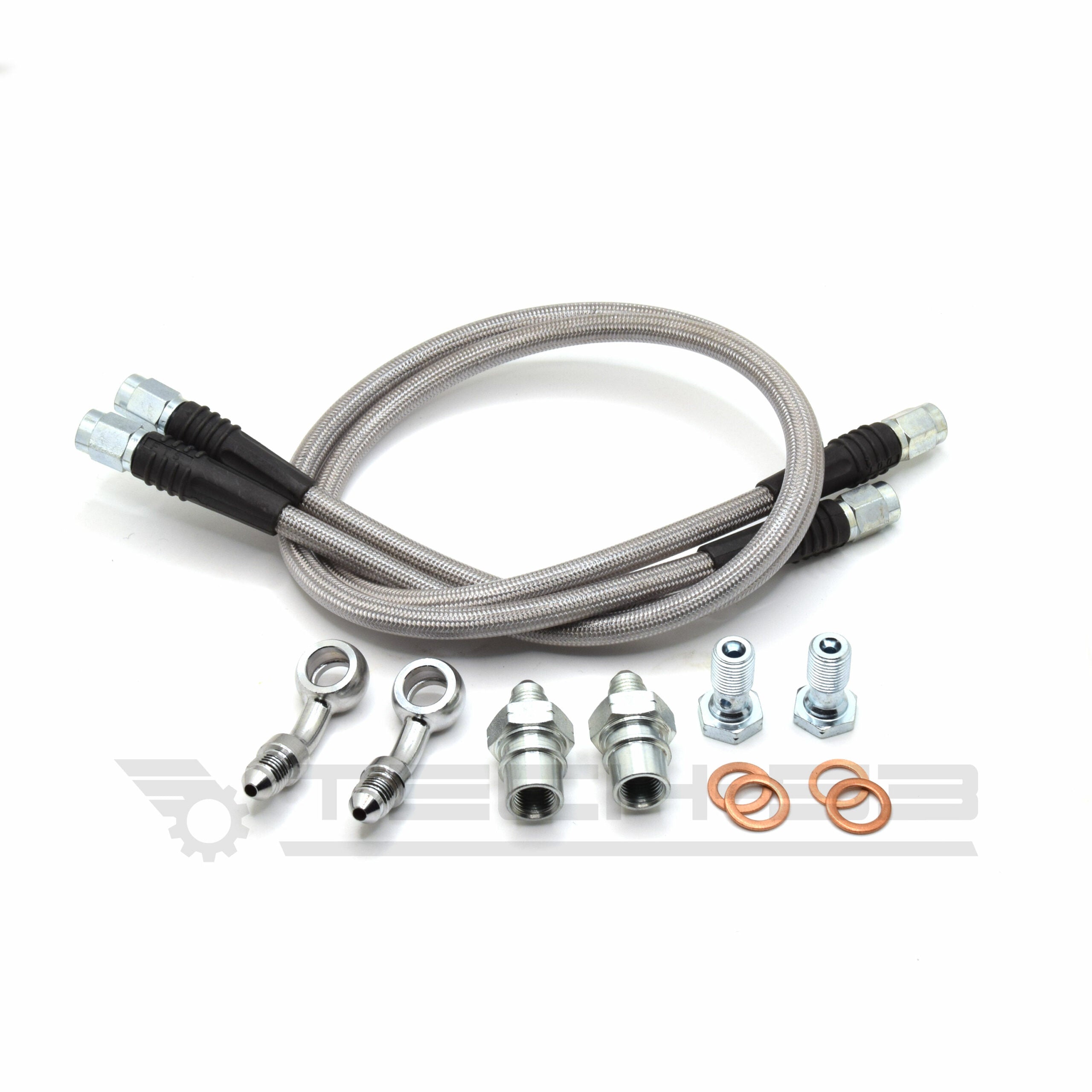 Nissan 350Z / 370Z FRONT Stainless Steel Brake Line PAIR – DOT Compliant