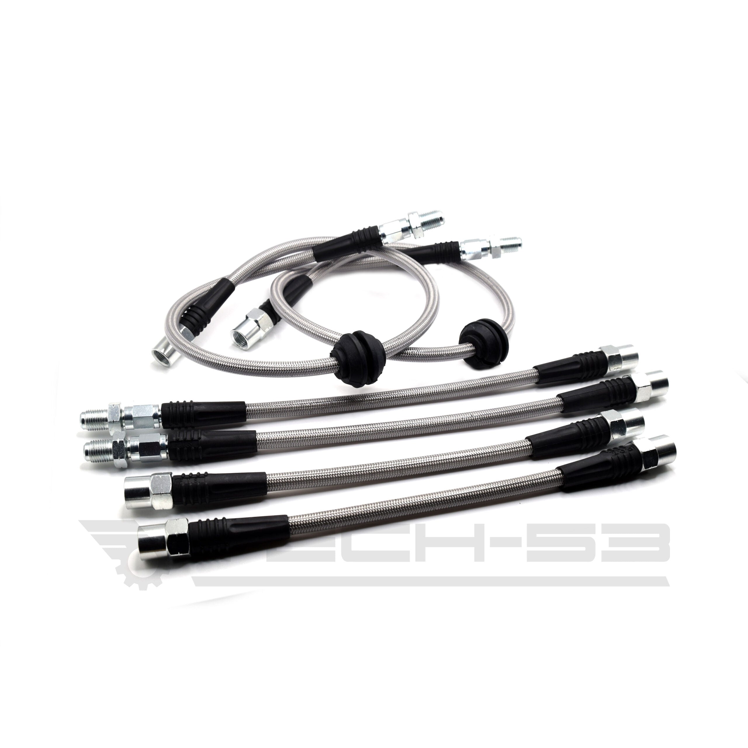 BMW E8X/E9X (NON-M) FRONT/REAR Stainless Steel Brake Line PAIR – DOT Compliant
