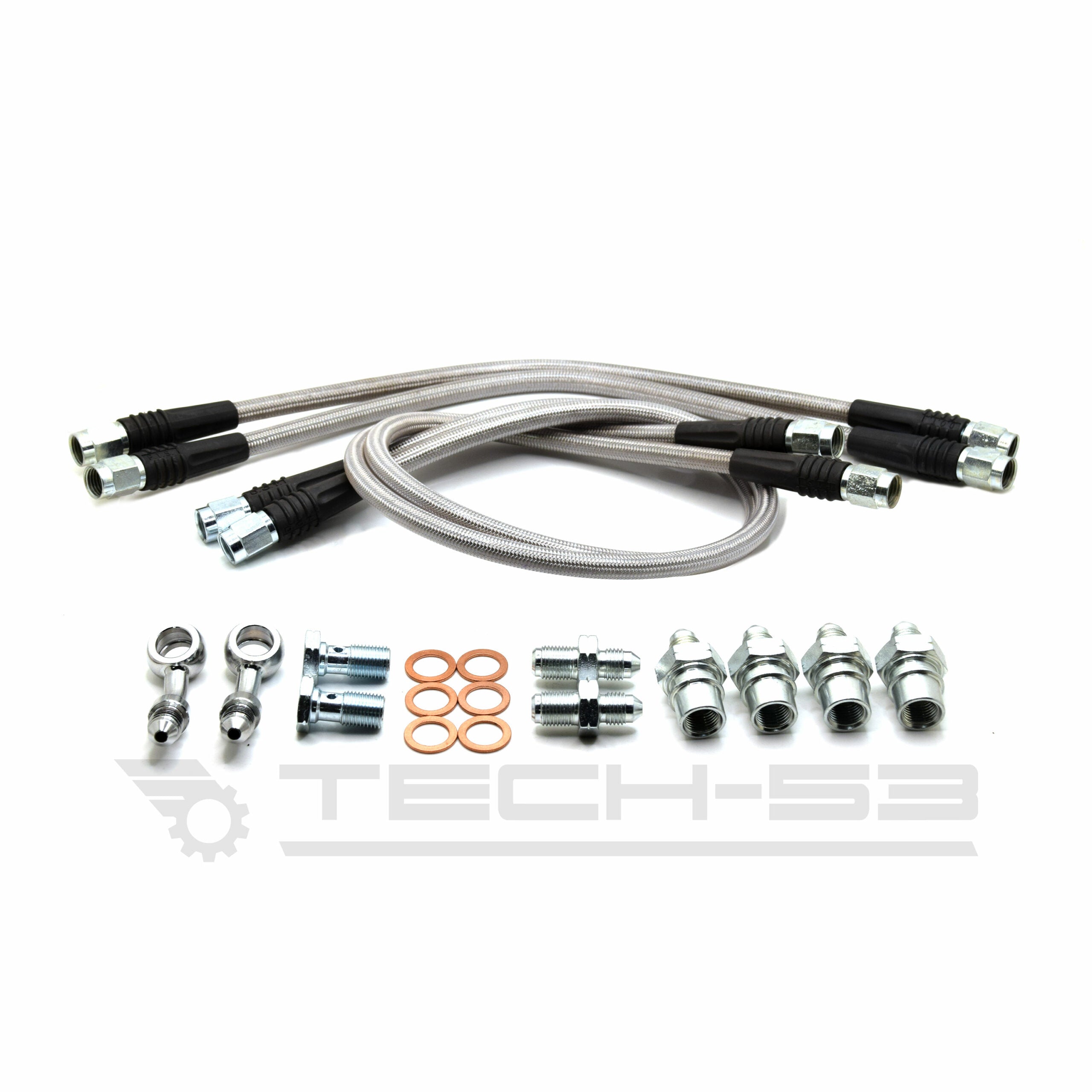 Nissan 350Z / 370Z FRONT/REAR Stainless Steel Brake Line PAIR – DOT Compliant