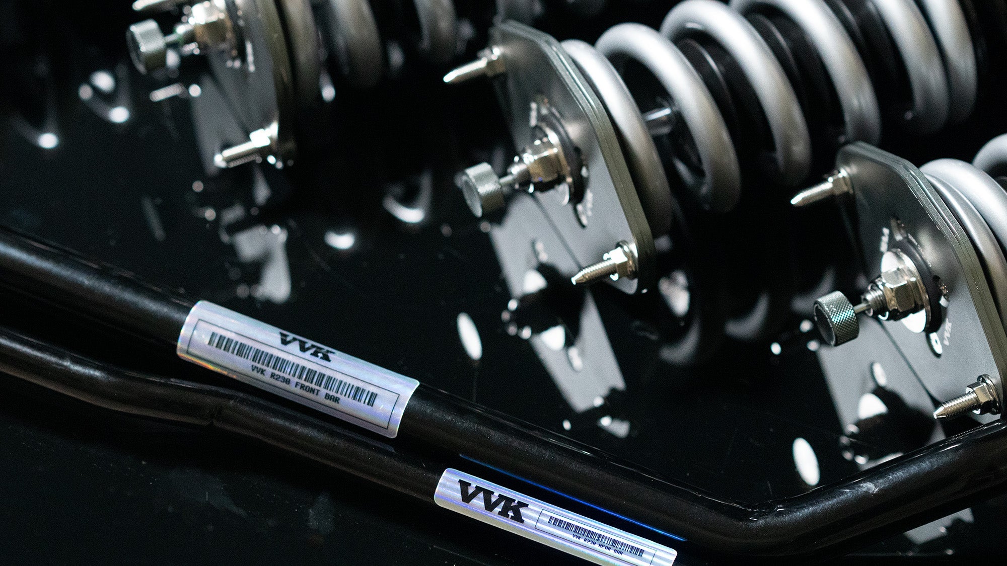 Mercedes SL280 R230 Coilover Conversion Kit with Adjustable Sway Bars and Power Steering